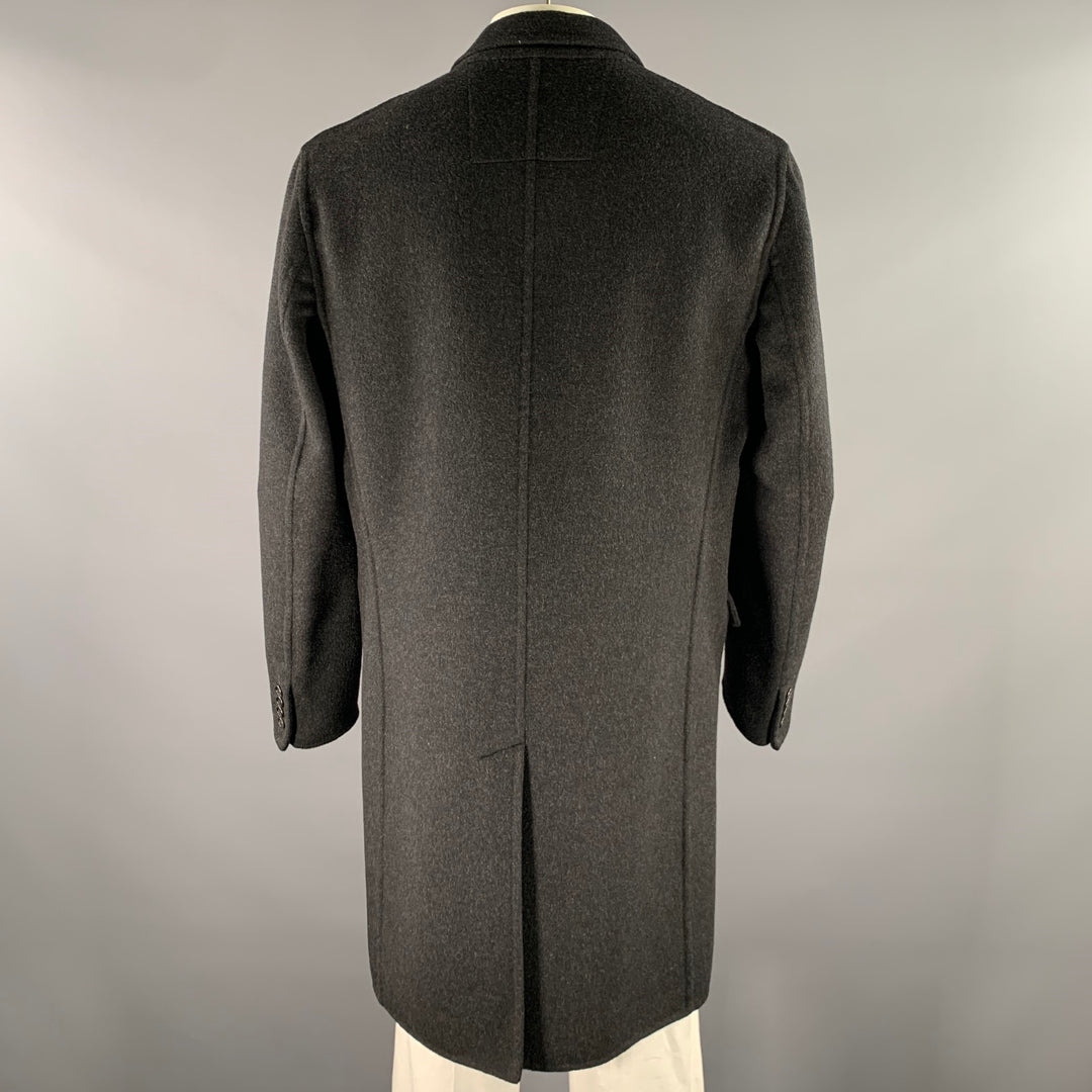 MARC JACOBS Size XL Grey Charcoal Wool Coat