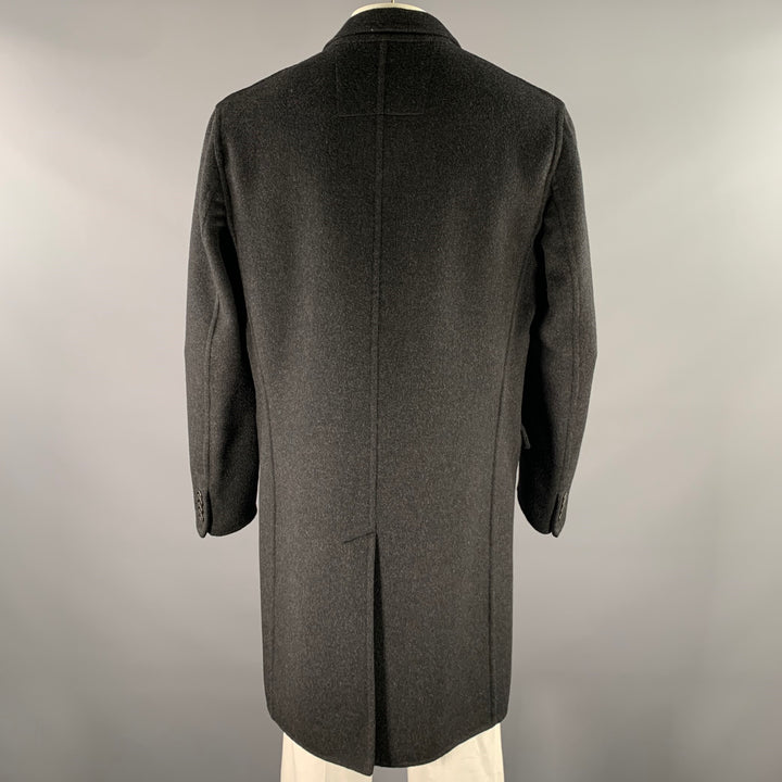 MARC JACOBS Size XL Grey Charcoal Wool Coat
