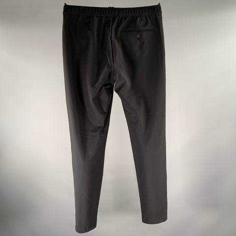 THEORY Size 30 Black Solid Polyamide Blend Drawstring Casual Pants