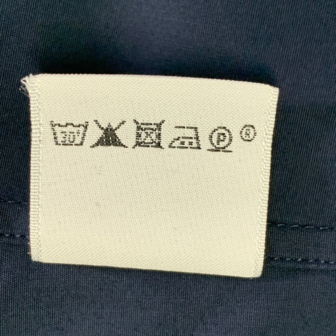 HERMES Size L Navy Cotton Button Up Long Sleeve Shirt