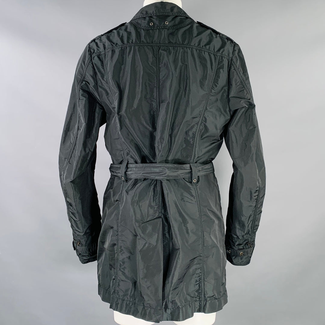 CoSTUME NATIONAL Size S Green Black Iridescent Polyester Jacket