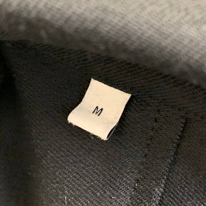 ENTIRE STUDIOS Size M Black Polyester Blend One Pocket Oversized Long Sleeve Shirt