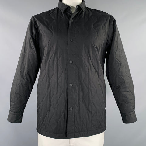 Veste matelassée NORDISK taille L noire en polyester et coton à boutons-pression