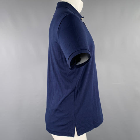 POLO by RALPH LAUREN Size M Navy Cotton Half Placket Polo