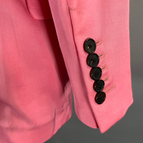 TOM FORD Size M Pink Acetate Viscose Double Breasted Blazer