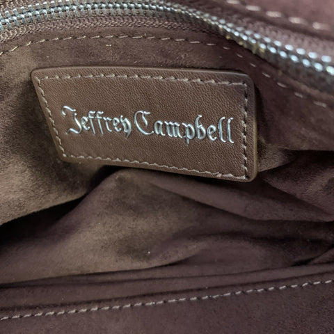 JEFFREY CAMPBELL Black Leather Shoulder Bag Handbag