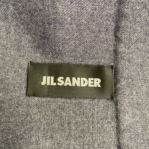 JIL SANDER Veste droite en laine grise Taille 38