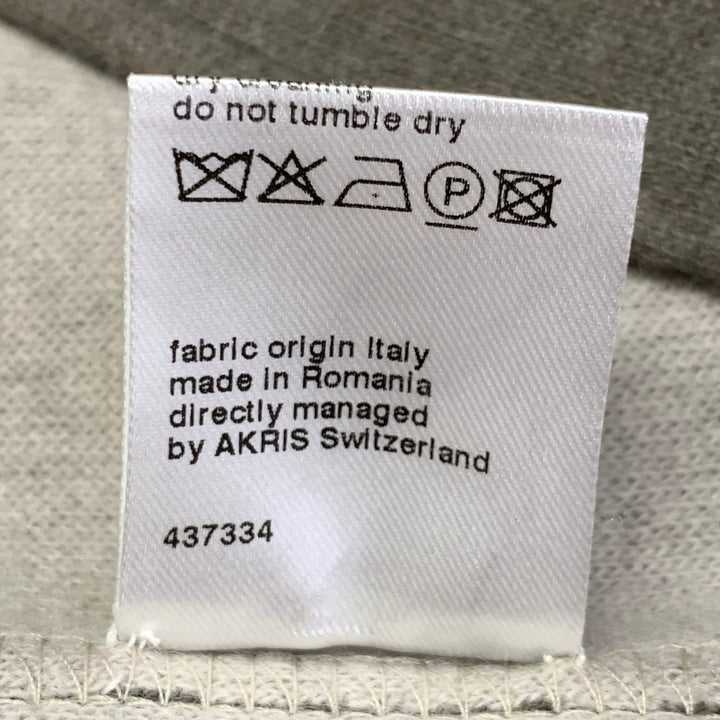 AKRIS Size 14 Green Olive Cashmere Blend Snaps Jacket