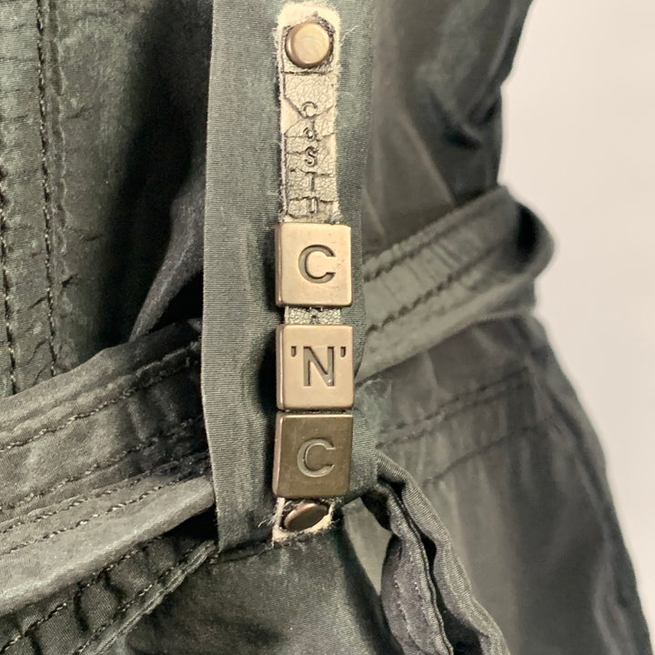 CoSTUME NATIONAL Size S Green Black Iridescent Polyester Jacket