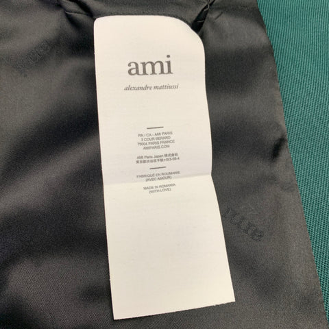 AMI by ALEXANDRE MATTIUSSI Size 42 Green Wool Twill Notch Lapel Suit
