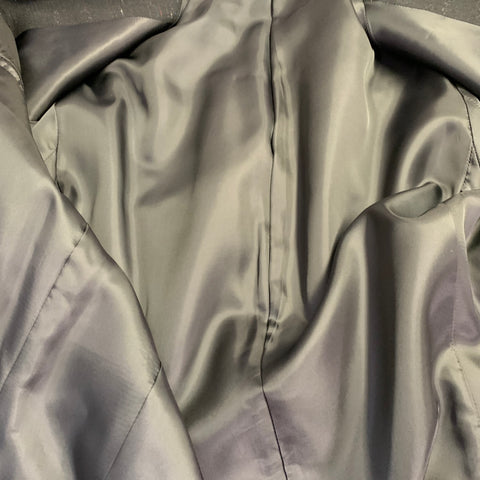 YOHJI YAMAMOTO Size S Black Grey Wool Blend Contrast Stitch Jacket