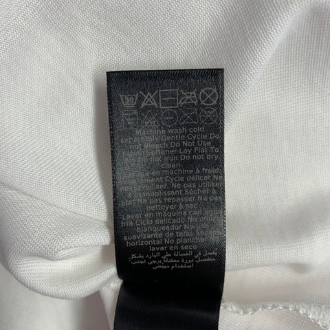 JOHN VARVATOS * U.S.A. Size XXL White Contrast Stitch Cotton Blend T-shirt
