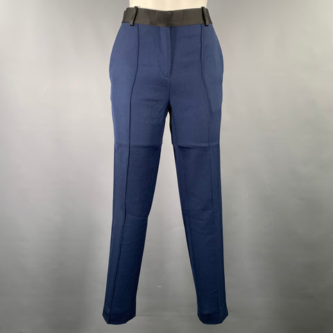 CELINE Size S Navy Black Wool Straight Dress Pants