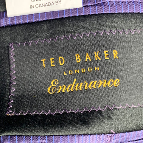 TED BAKER Size 42 Long Grey Black Wool Mohair Shawl Collar Sport Coat