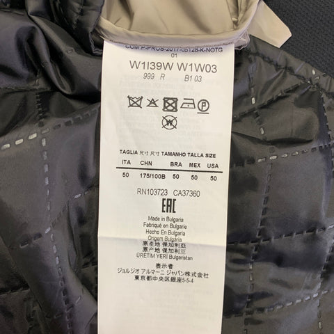EMPORIO ARMANI Size 40 Black Polyamide Blend Detachable Lining Coat