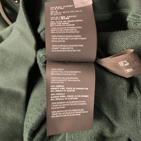 PRADA Size M Green Cotton Hooded Sweatshirt