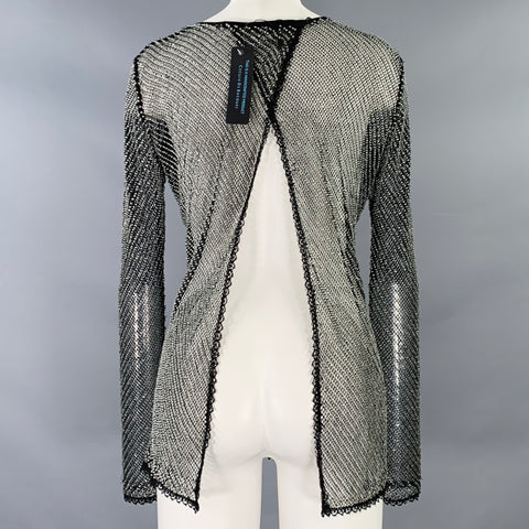 CECILIA DE BUCOURT Taille S Robe transparente en maille perlée noire
