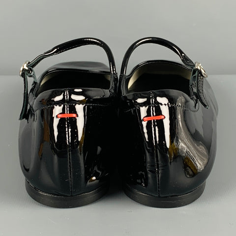 AEYDE Size 10 Black Patent Leather Mary Jane Flats