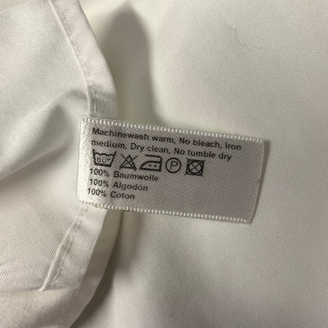 ETON Size XL White Cotton French Cuff Long Sleeve Shirt