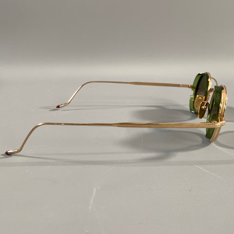 JACQUES MARIE MAGE Gold Titanium Sunglasses