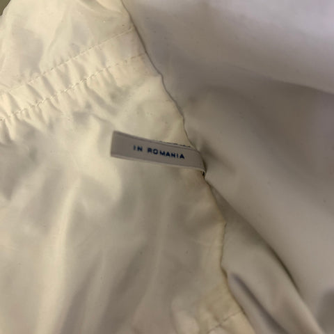 MONCLER Size M Silver Metallic Reversible Polyamide Zip Up Jacket