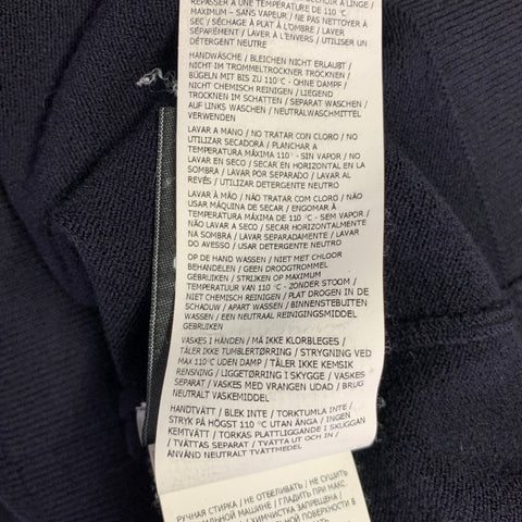 STONE ISLAND Size S Navy Wool Blend Crew Neck Pullover