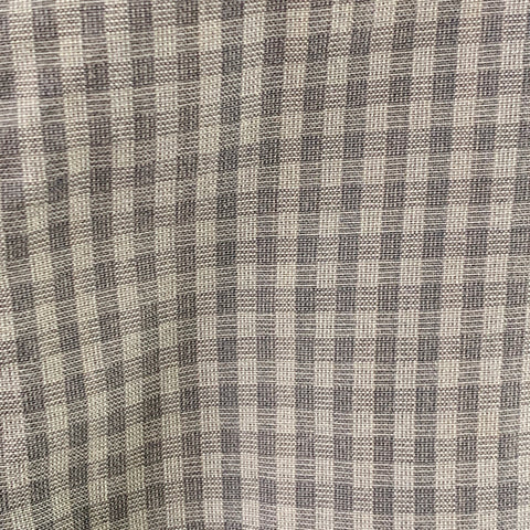 DOLCE & GABBANA Size 34 Grey Charcoal Checkered Cotton Cuffed Casual Pants