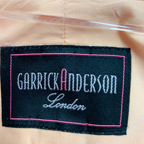 GARRICK ANDERSON Size S Orange Cotton Curved Cutaway Long Sleeve Shirt