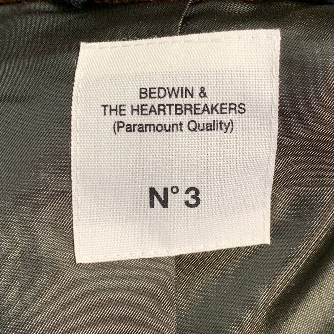 BEDWIN & THE HEARTBREAKERS Size 42 Orange Brown Woven Sport Coat