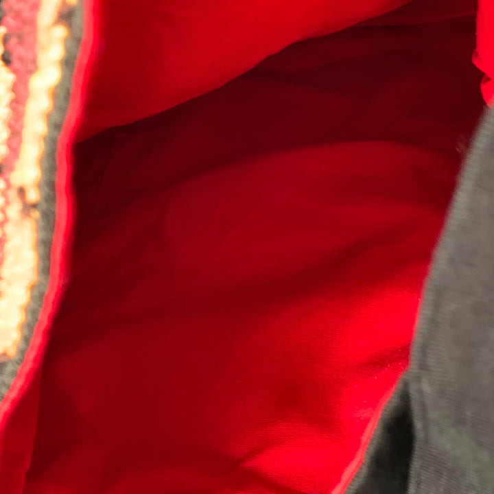 WALTER VAN BEIRENDONCK SS14 Budapest Black Multi Color Embroidered Cotton Crossbody Bag