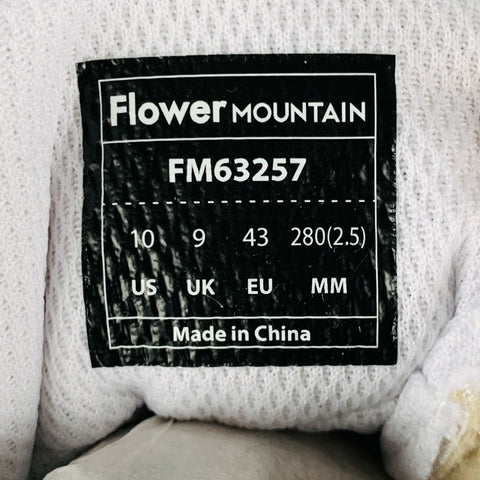 FLOWER MOUNTAIN Size 10 Multi Color Mixed Patterns Suede Sneakers