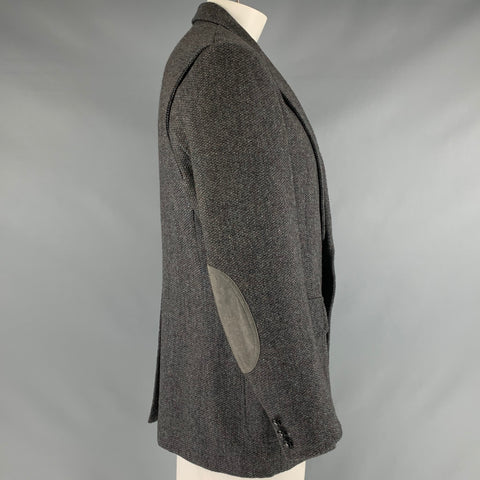 PENDLETON Size 44 Blue Tweed Wool Notch Lapel Sport Coat