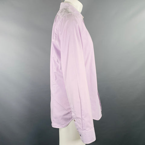 JIL SANDER Size M Purple Lilac Cotton Long Sleeve Shirt