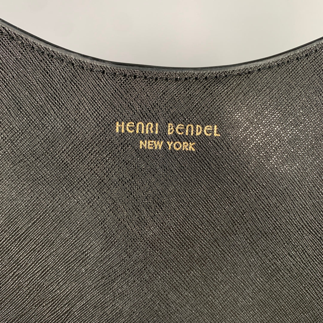 HENRI BENDEL Black Saffiano Leather Hobo Bags