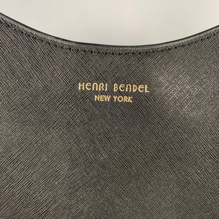 HENRI BENDEL Black Saffiano Leather Hobo Bags