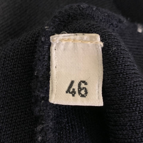 JIL SANDER Size XS Navy Knit Ribbed Pullover
