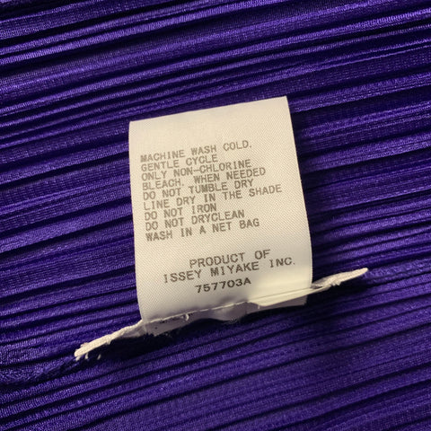 PLEATS PLEASE by ISSEY MIYAKE Size S Purple Polyester Jacket