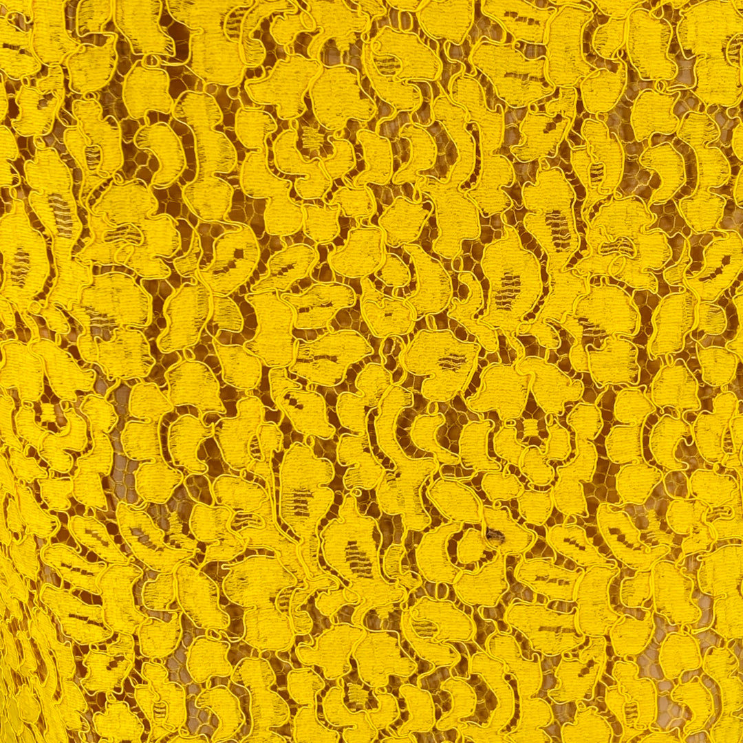 MICHAEL KORS Size 4 Yellow Mustard Cotton Blend Lace A-Line Cocktail D –  Sui Generis Designer Consignment