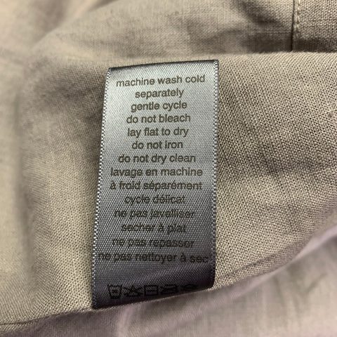 JOHN VARVATOS Size 42 Grey Charcoal Distressed Coated Linen Jacket