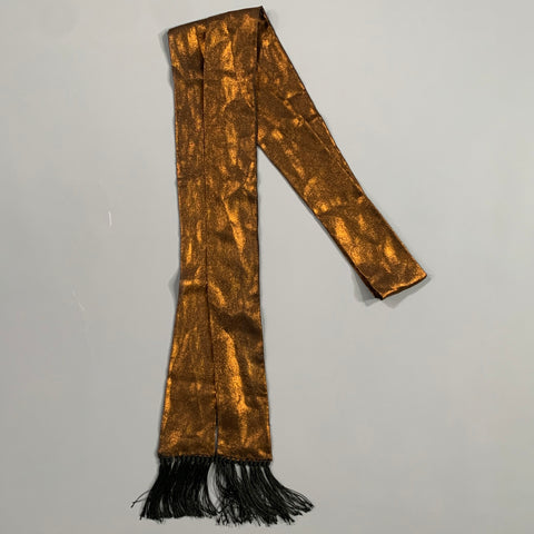 HAIDER ACKERMANN Black Copper Metallic Scarves