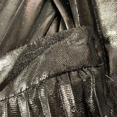 ALTUZARRA Size M Black Polyester Polyamide Metallic A-Line Skirt