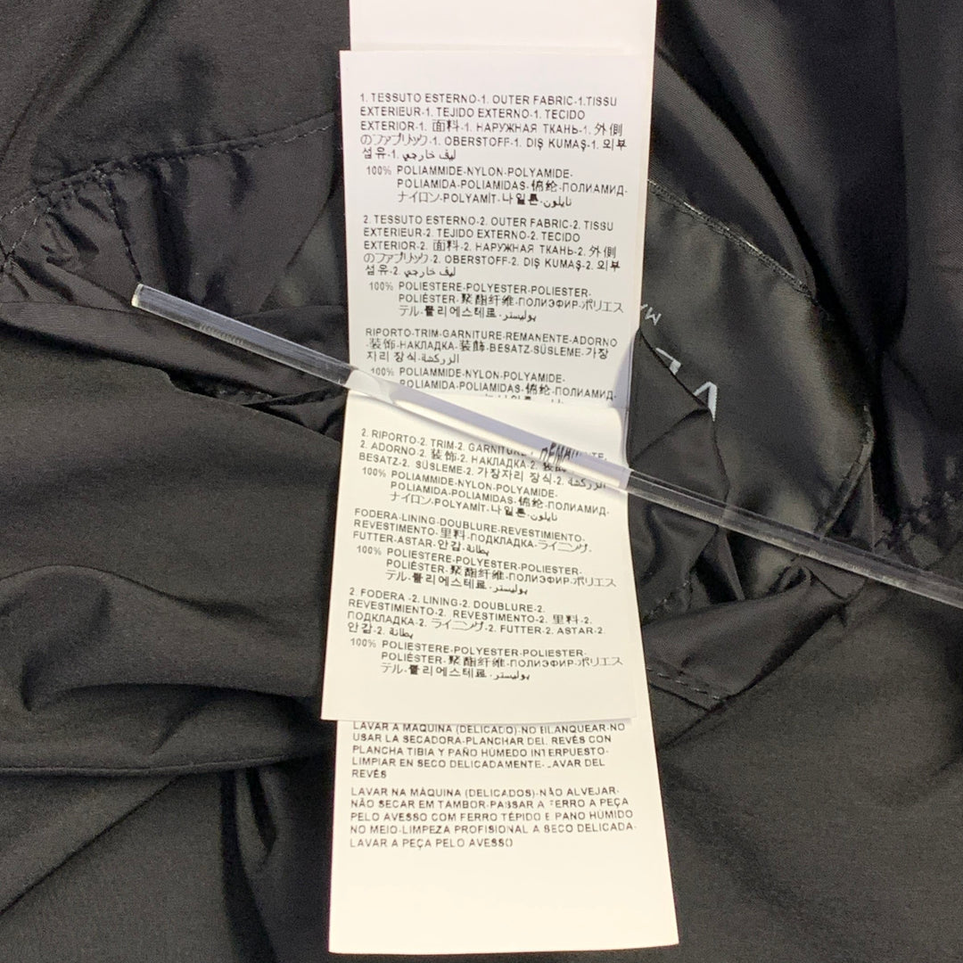 VERSACE Size XXL Black Blue Gold Baroque Polyamide Blend Windbreaker Jacket