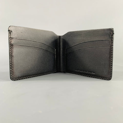 JOHN VARVATOS Black Leather Bifold Wallet