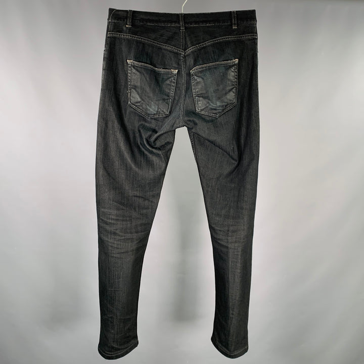 DRKSHDW Size 32 Detroit Cut Black Cotton Blend Button Fly Jeans