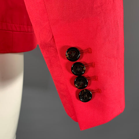 MARC by MARC JACOBS Size M Pink Fuchsia Cotton Notch Lapel Sport Coat