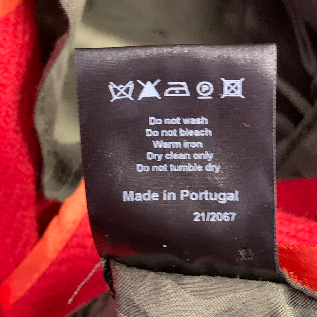 TODD SNYDER Size 40 Regular Orange Wool Tweed Single Breasted Notch Lapel Suit