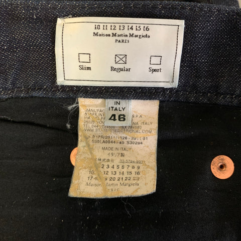 MAISON MARGIELA Size 30 Navy Cotton Narrow leg Casual Pants