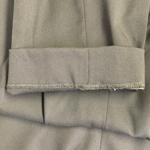 DSQUARED2 Size 38 Black Virgin Wool Blend Flat Front Dress Pants