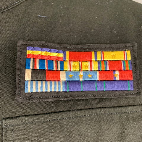 CHRISTIAN DADA Taille 38 Taille 38 Veste militaire en coton patch noir