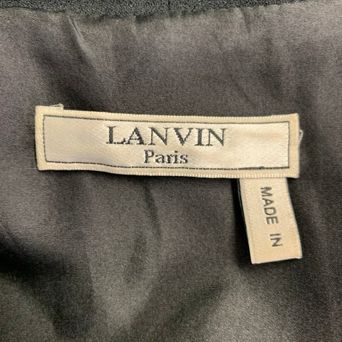 Robe fourreau LANVIN taille 4 en mélange d'acétate noir